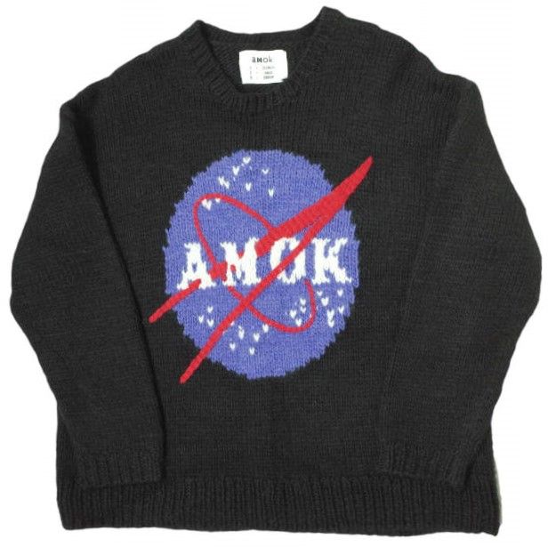 amok x ROYAL FLASH アモク ロイヤルフラッシュ 21AW 別注 NASA KNIT