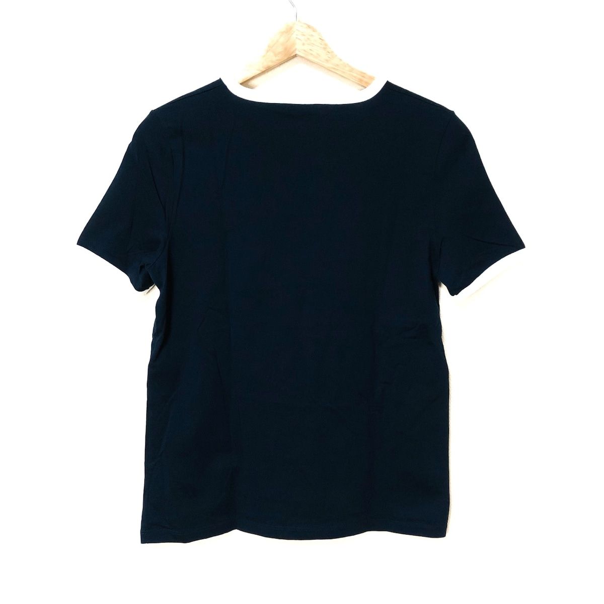 CELINE(セリーヌ) 半袖Tシャツ サイズM レディース - ネイビー×白