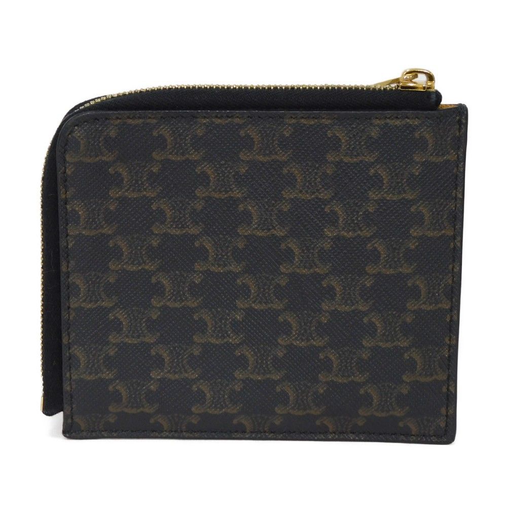 CELINE セリーヌ トリオンフ コインパース 箔押し 旧型 カーキ L CELINE セリーヌ トリオンフ コインパース 箔押し 旧型 カーキ L