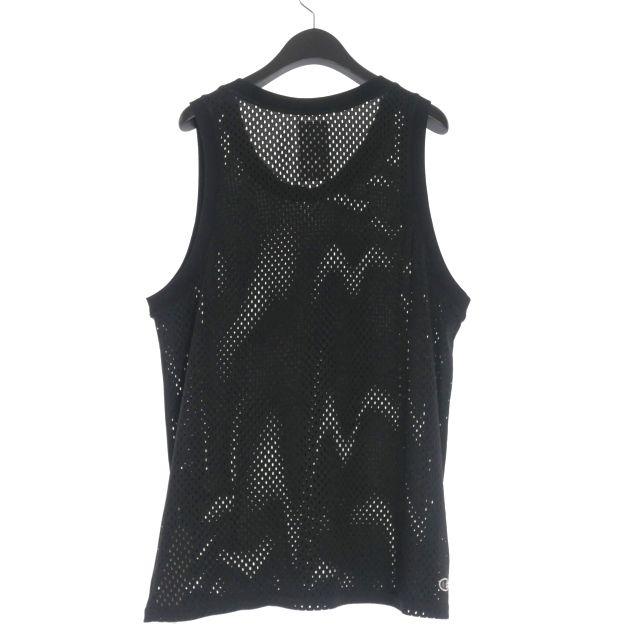 【Rick Owens】x champion  メッシュTシャツ rick owens x champion Black Sheer Mesh Tee Top Sz XS (item