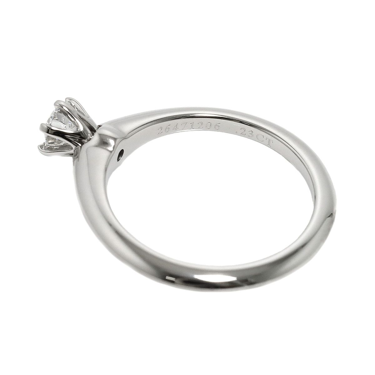 ◇ティファニー◇ 新品仕上済 ソリティア リング ダイヤ リング 0.23 8号 TIFFANY&Co. ティファニー ソリティア 0.23ct ダイヤモンド