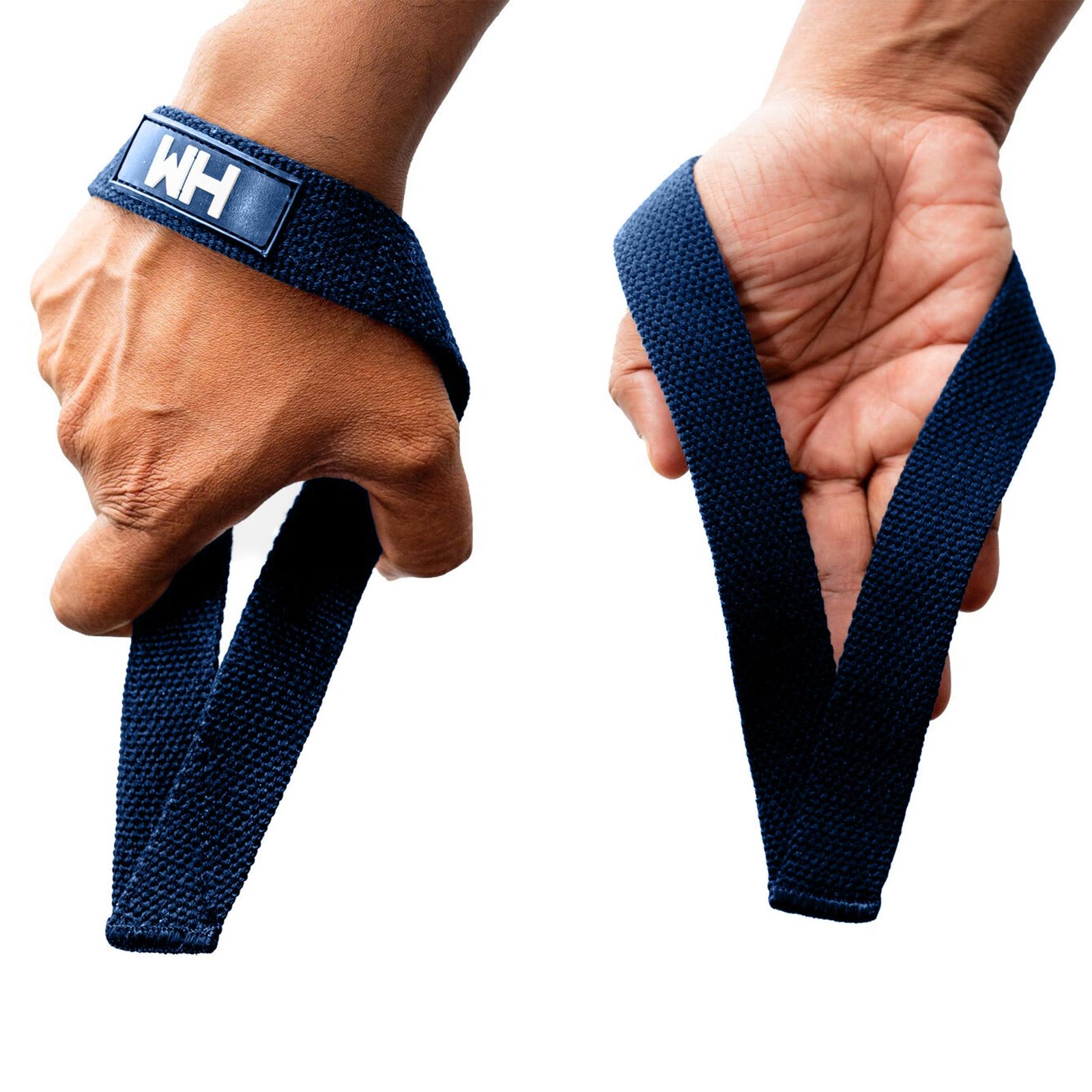 Weightlifting House ウェイトリフティング ハウスリストストラップ オリンピックウェイトリフティング スナッチ プル デッドリフト用 (ブルー) [ブルー]