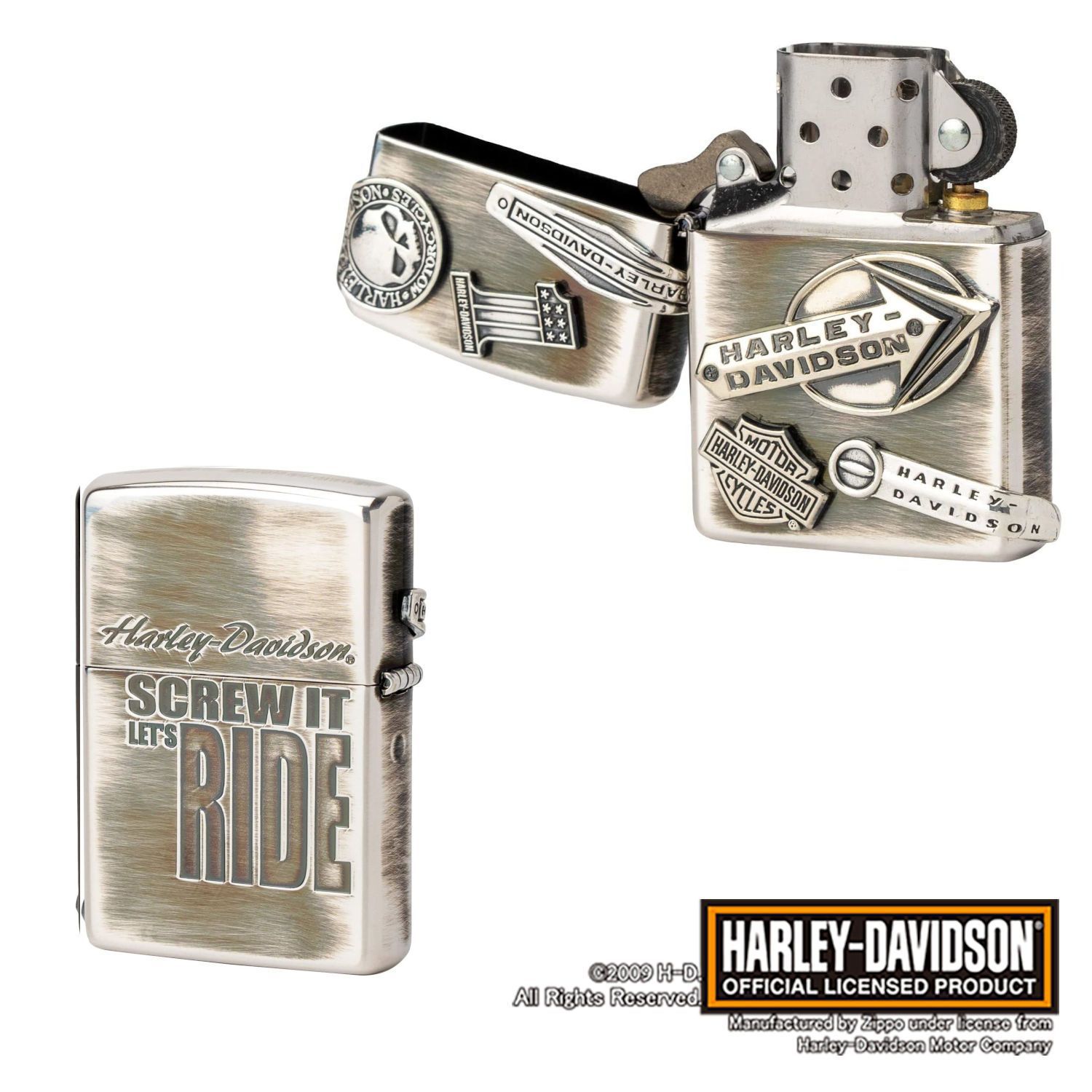 日本限定 正規品 ZIPPO HARLEY-DAVIDSON HDP-63 メイクメタル ジッポー