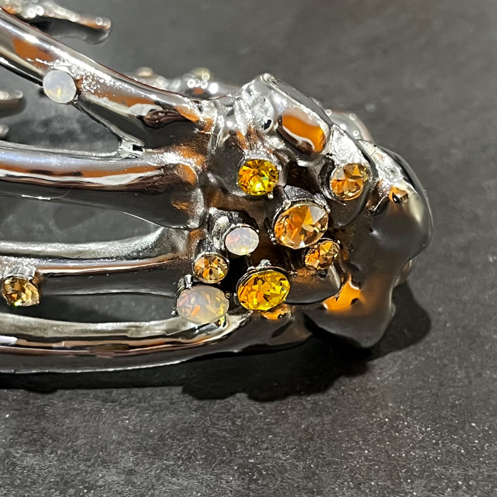 RAF SIMONS Skeleton bracelet with cluttered str スケルトン ボーン 