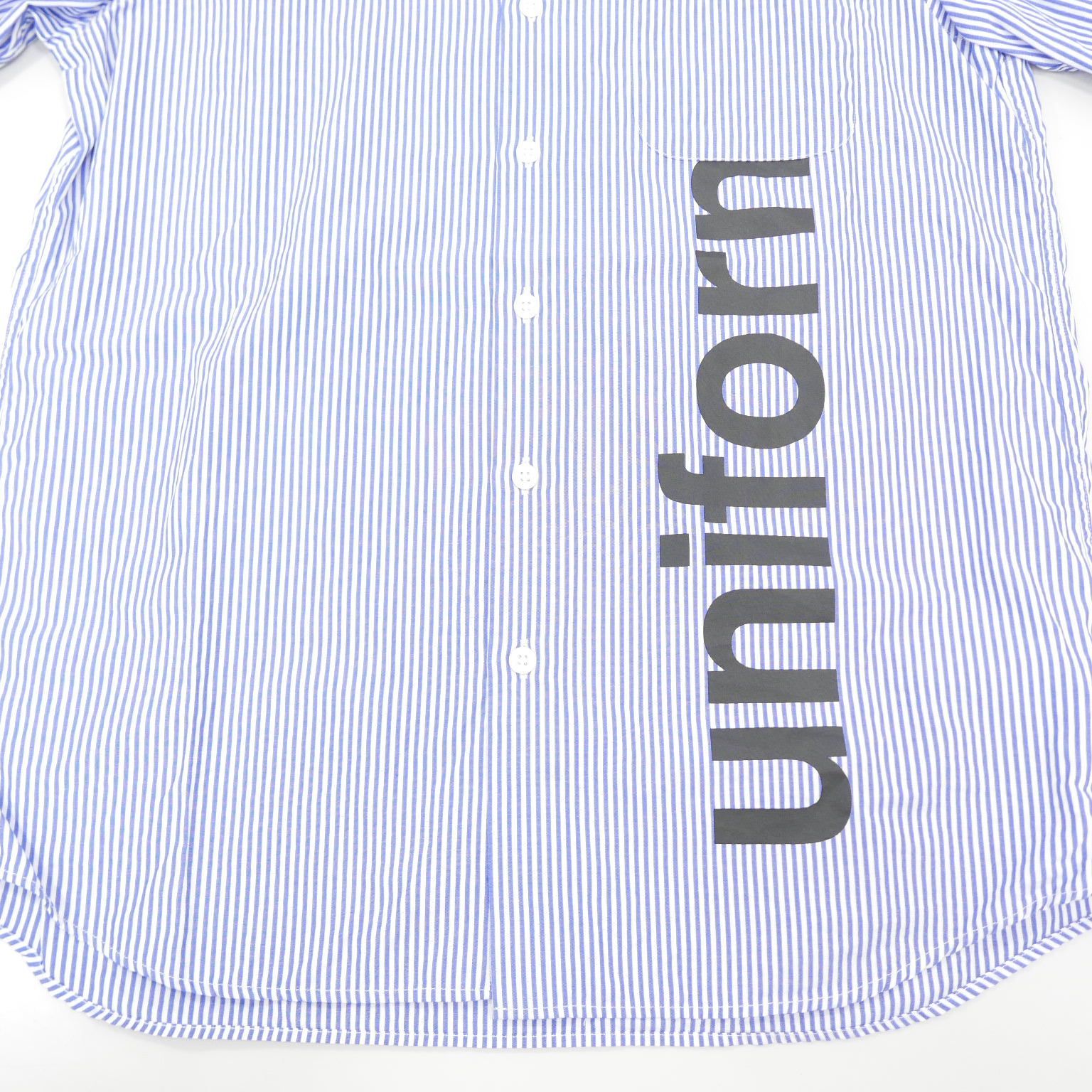 uniform experiment ブルーストライプシャツ サイズ4 uniform