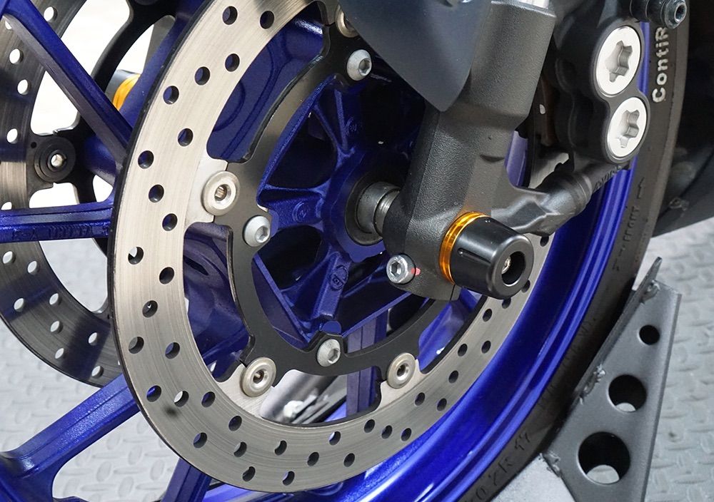 YZF-R7 フロント アクスルスライダー 青 SNIPER スナイパー SP0154BL