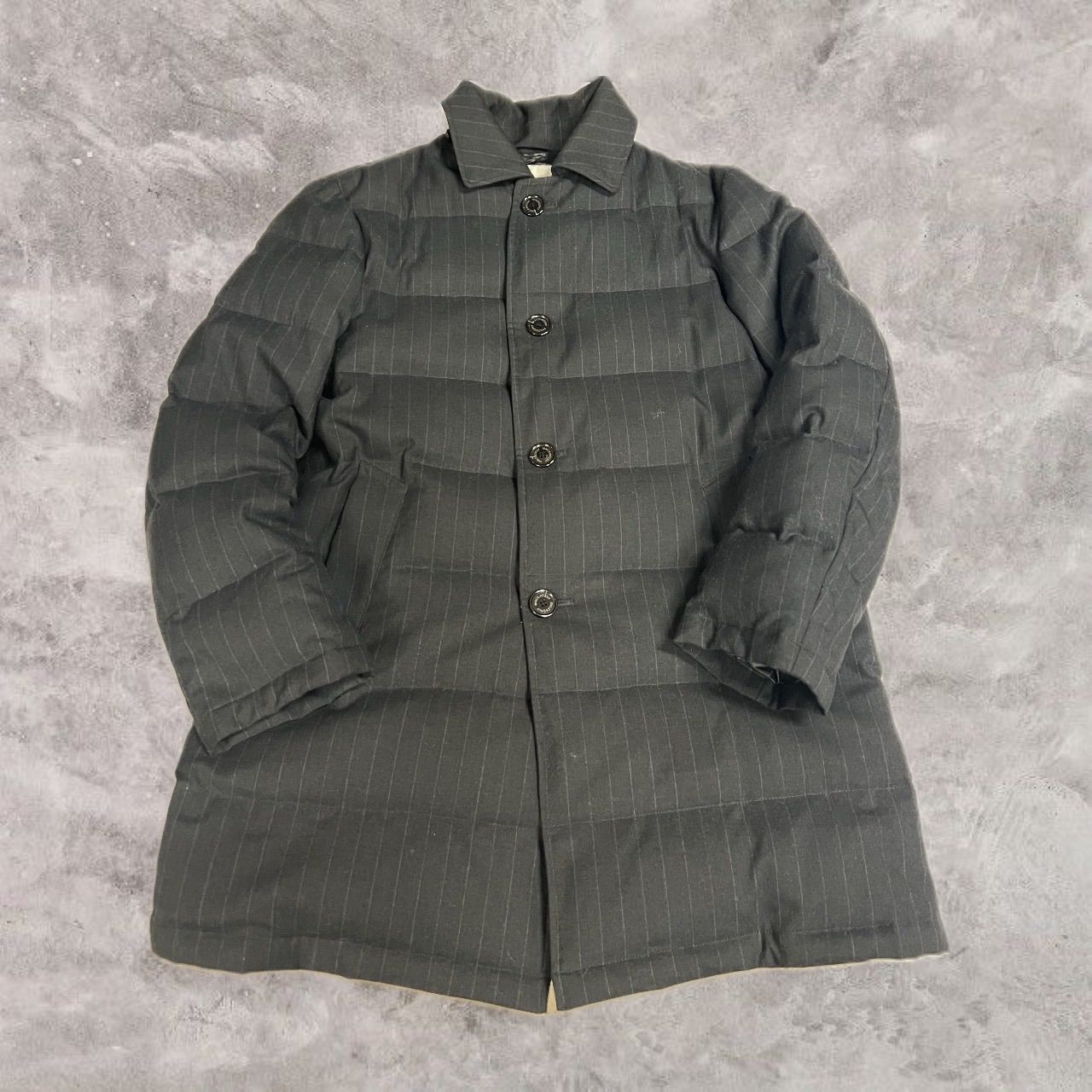 67.MACKINTOSH PHILOSOPHY 20AW Stripe Wool Down Coat【併売品