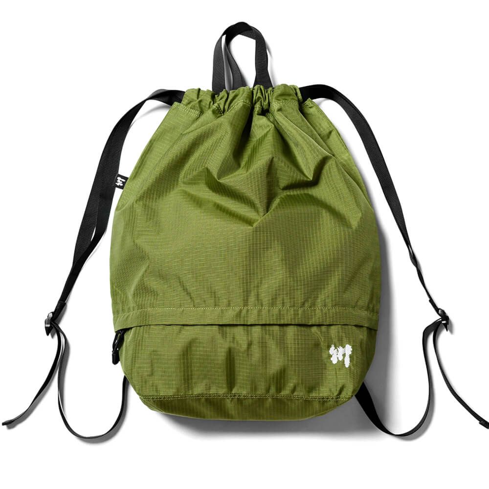 KAWA BACKPACK 川 バックパック リュック RIPSTOP KNAPSACK GREEN スケートボード スケボー