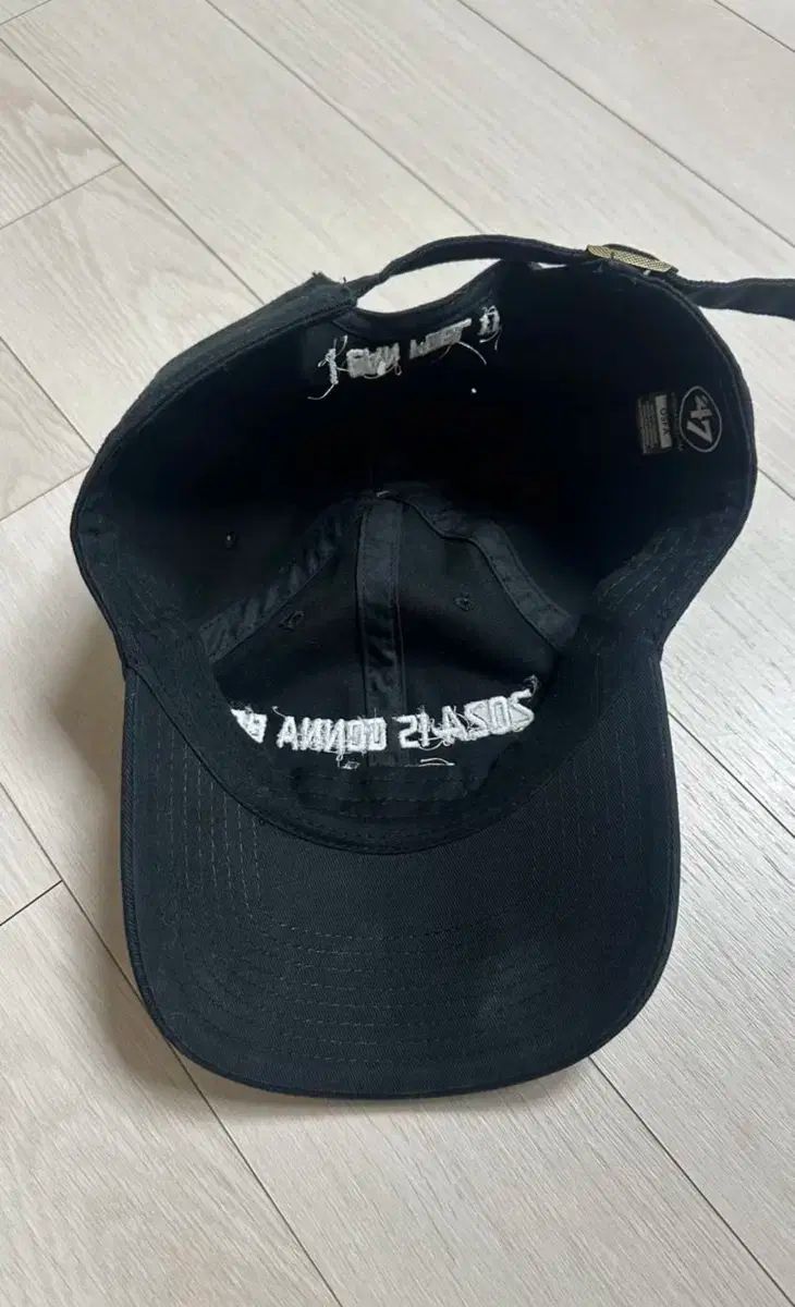 Nptsss 47 brand ベースボールキャップ ブラック 2025 刺繍 ジェニ ウール帽子