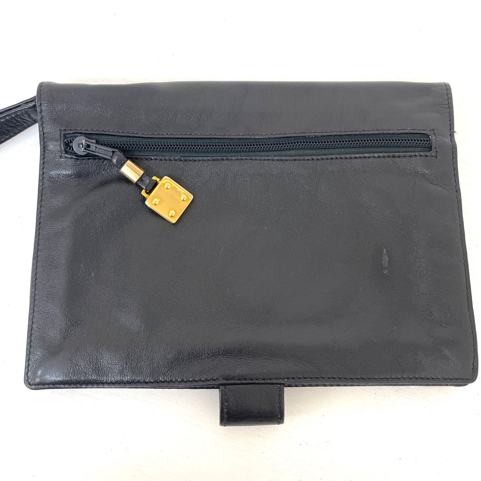 LOEWE ロエベ アナグラムクラッチバッグ レザー ロゴマーク セカンドバッグ