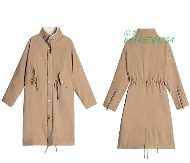 モッズコート レディース アウター 秋冬 裏ボアコート ロングコート ファッション ボア襟 カジュアル 防寒 おしゃれ 韓国 フードなし 秋 大きいサイズ 冬 kni4a794754 GULLKHAN_COM