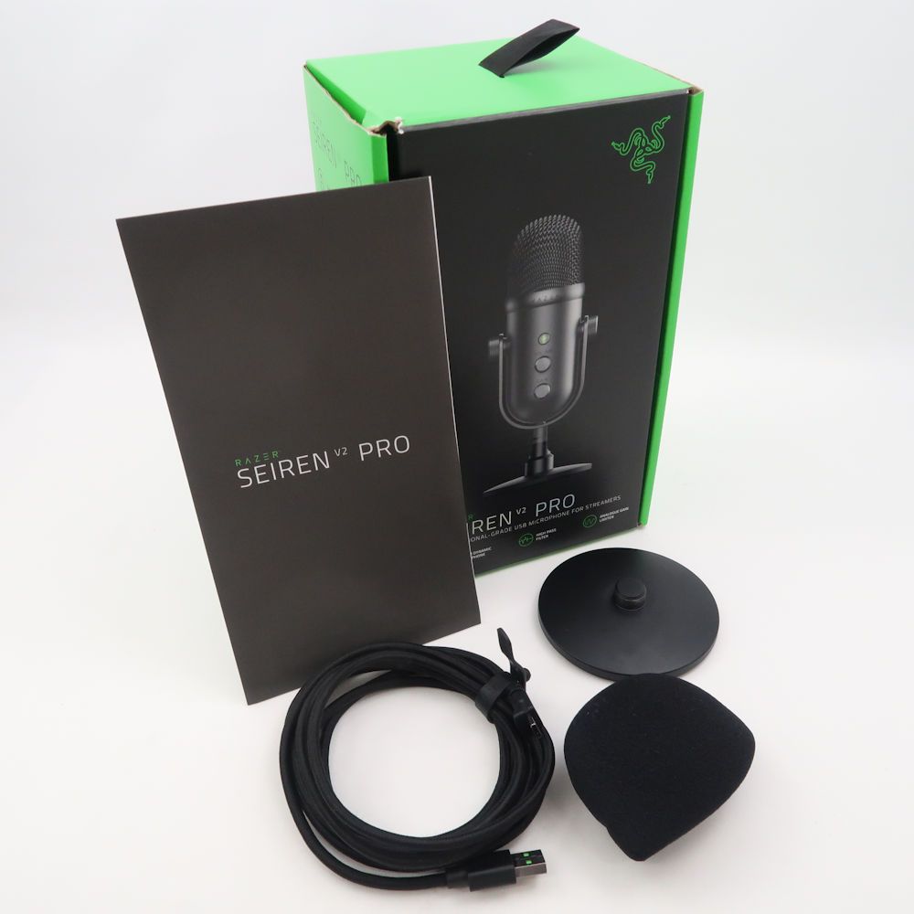 美品 RAZER レイザー SEIREN V2 PRO ダイナミック USB マイク ゲーミング ゲーム HM546 - メルカリ