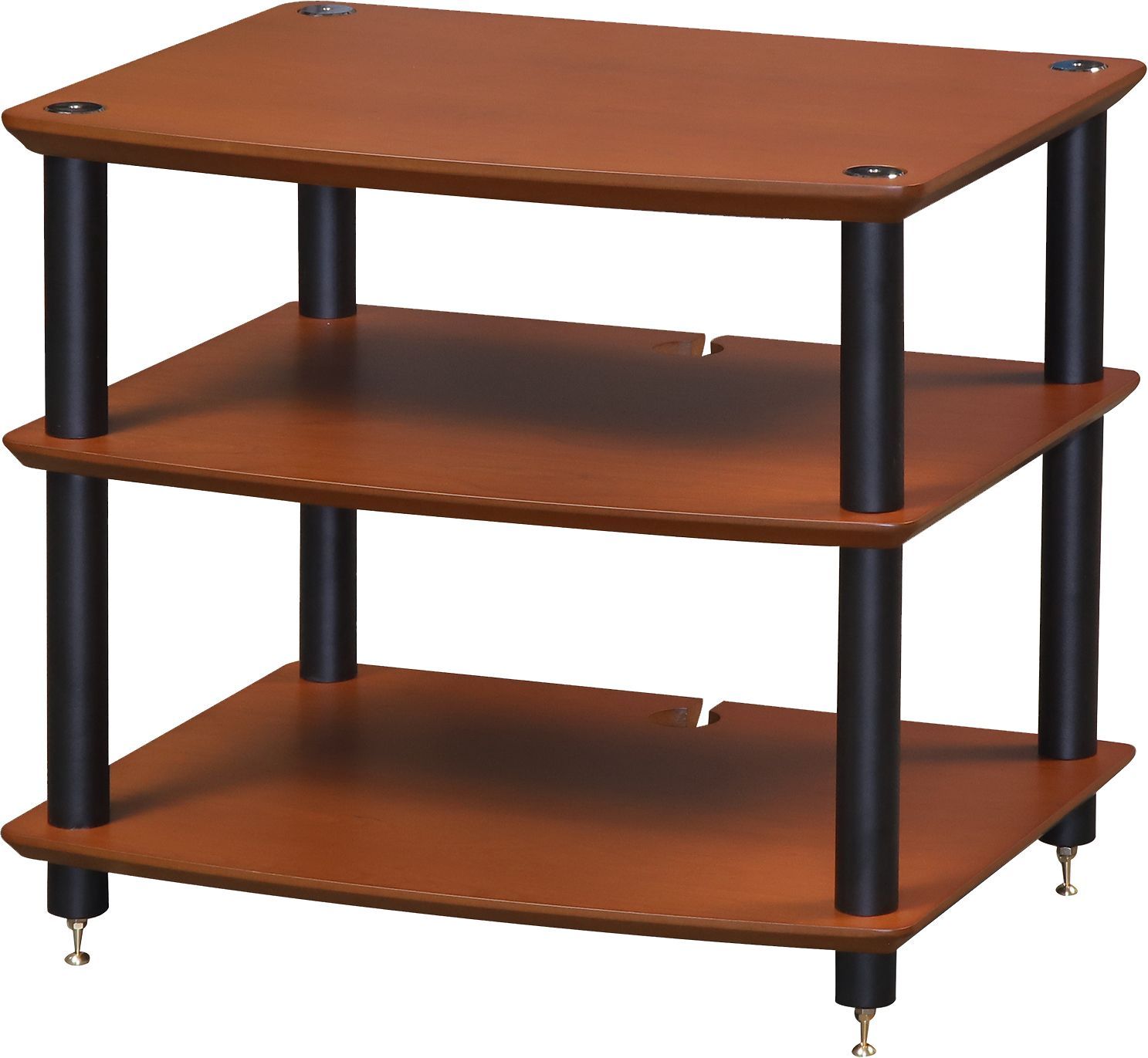 送料無料 Hi03LB 幅605mm奥行472mm棚板ライトチェリー支柱ブラックHi03シリーズ オーディオラック Sound Magic サウンドマジック