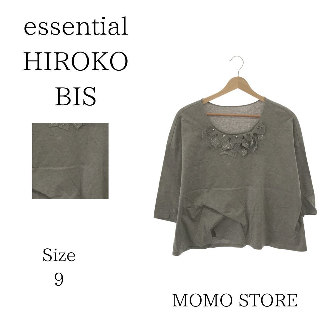 essential HIROKO BIS エッセンシャル ヒロコビス トップス クルー