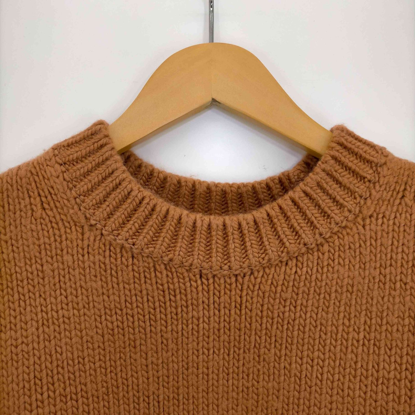 オーラリー AURALEE SUPER MILLED BIG KNIT クルーネックプルオーバー 