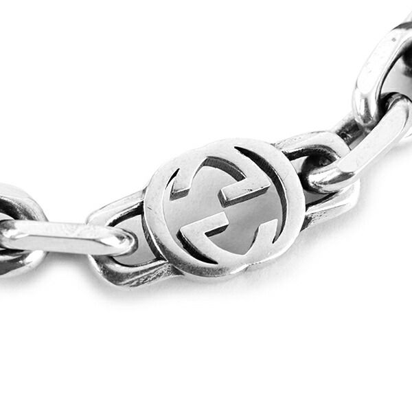GUCCI グッチ インターロッキング GG シルバーブレスレッド 17号 Amazon | グッチ インターロッキングG チェーン シルバー