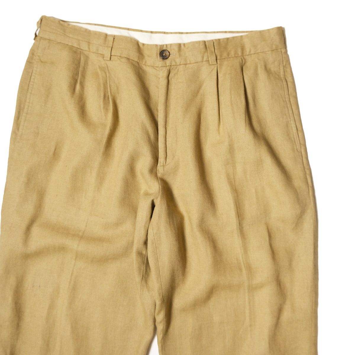 Brooks brothers リネンタックパンツ 2タック スラックス 古着 楽天市場】Brooks Brothers 2タック 100% アイリッシュ リネン