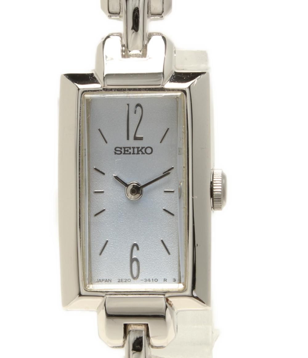 美品 稼働品 セイコー ティセ レディース腕時計 ストーン ローマン