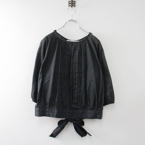 Porter des boutons ポルテデブトン バックリボンコットンピンタック 