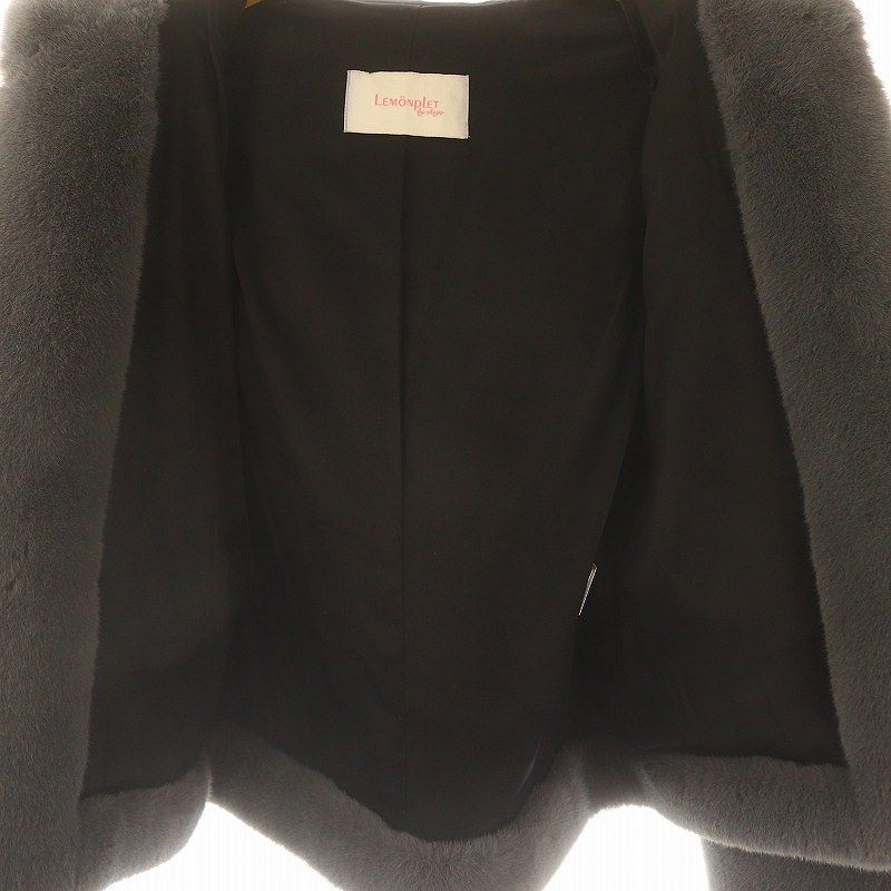 レモンプレット Lemonplet エコファー フード ショートコート フェイク