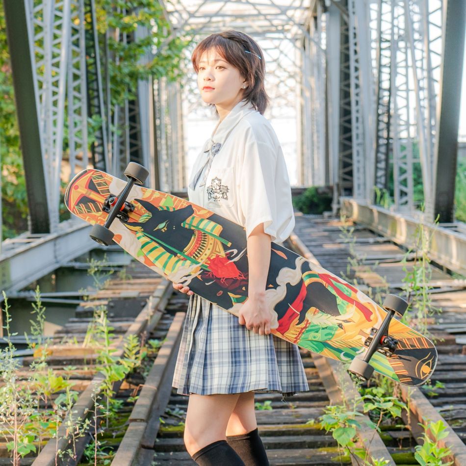 NOTHOME 不在家 アヌビス コンプリートデッキ ロングスケートボード ロンスケ ロングボード