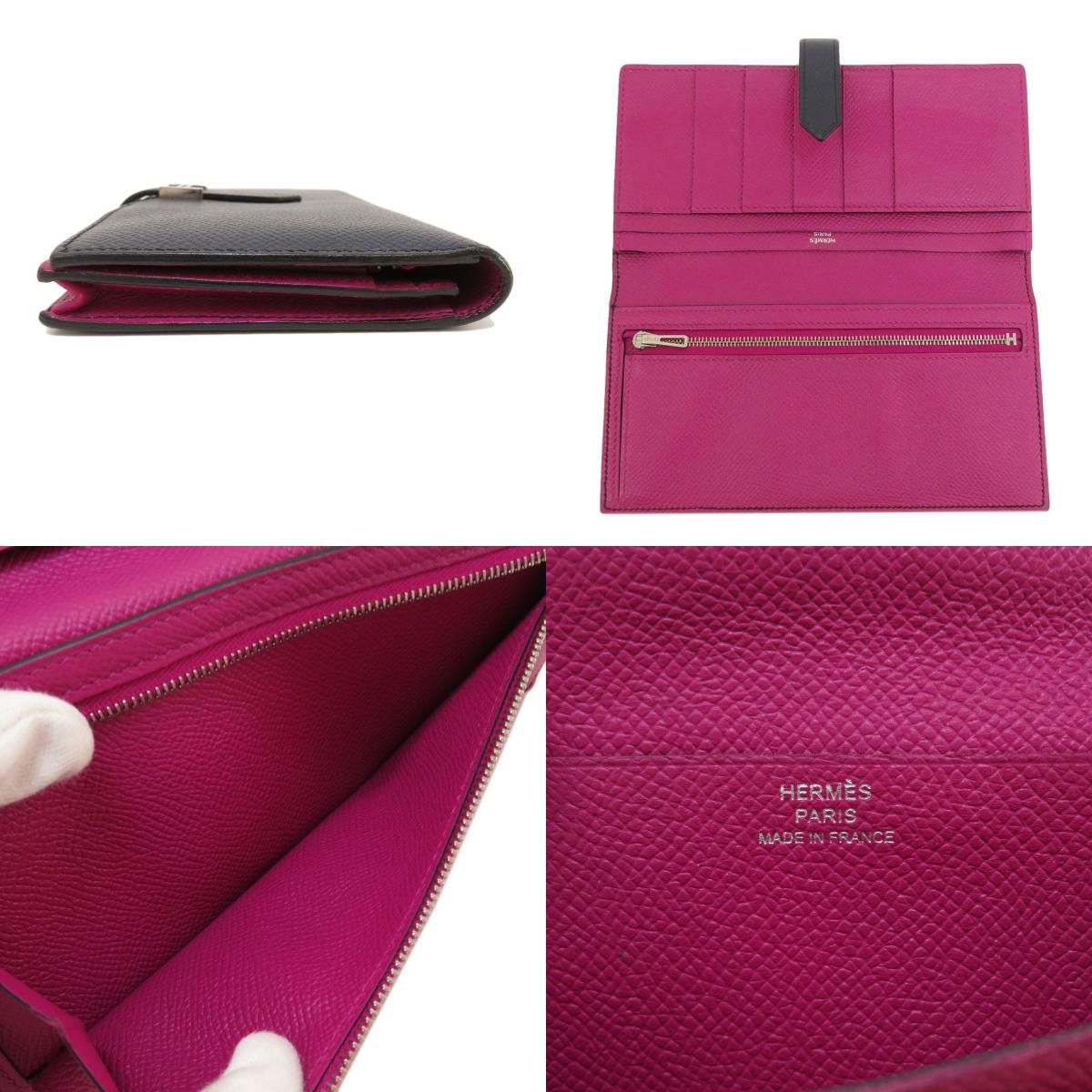 HERMES エルメス ベアンスフレ ブルーニュイ ローズパープル シルバー 