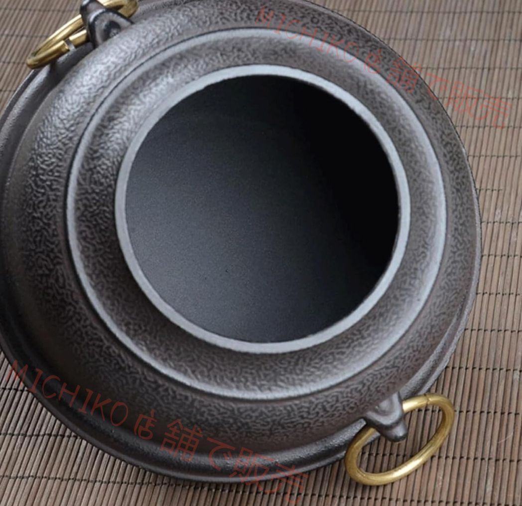  茶釜 風炉釜 切合鬼面風炉 茶釜添え 鉄風炉 茶道具 チャコールティーストーブ煮込み鉄炉手作りレトロ炭暖房 ティーポット コーヒー ティーカップ