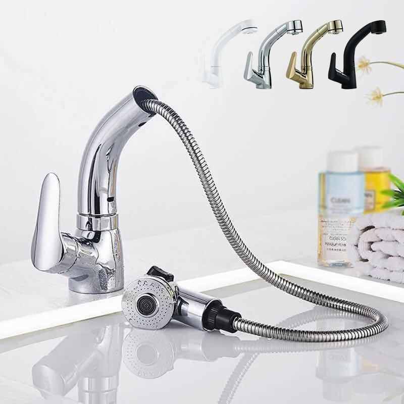 洗面所をプチリフォーム カクダイ シングルレバー洗髪シャワー混合水栓 #JA-JL241SE05 - 住宅設備