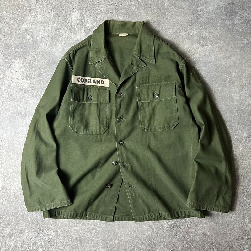 1st後期 アメリカ軍 60年代 OG-107 筒袖 ユーティリティ ジャケット 1st後期 アメリカ軍 60年代 OG-107 筒袖 ユーティリティ