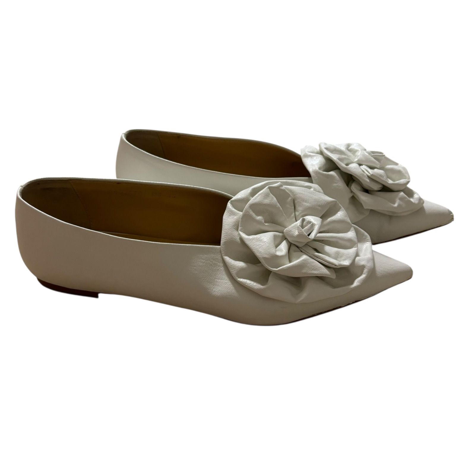 KIMHEKIM ホワイトフラットシューズ 38