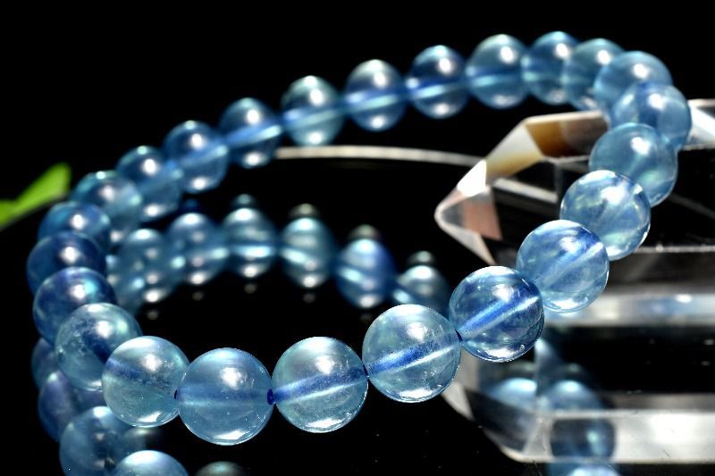 １点物 AAA 瑞々しい サンタマリアアクアマリン 7.5mm ブレスレット パワーストーン 天然石 _MA8791