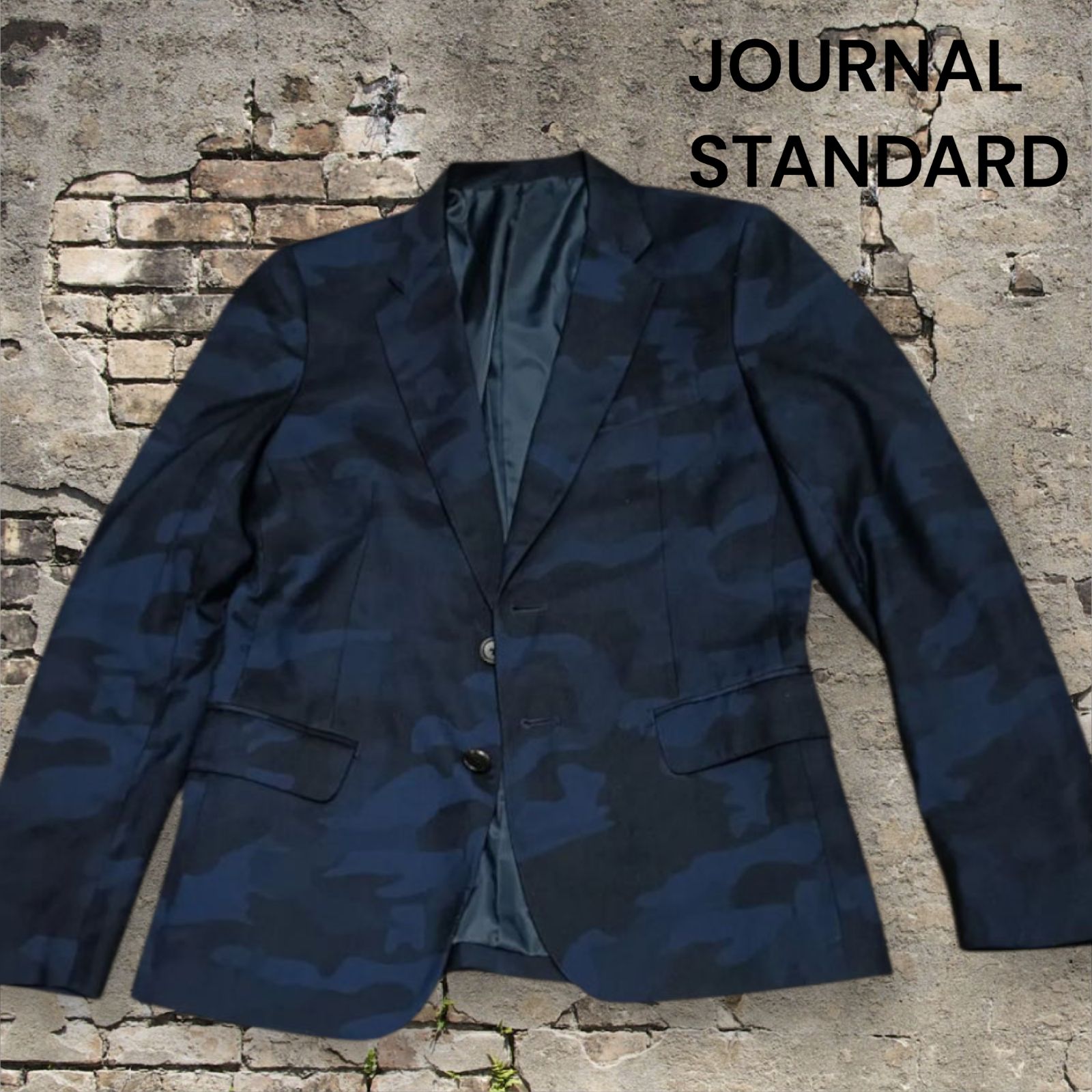 美品 JOURNAL STANDARD メンズ Mサイズ カモフラ柄 JACKET ネイビー 