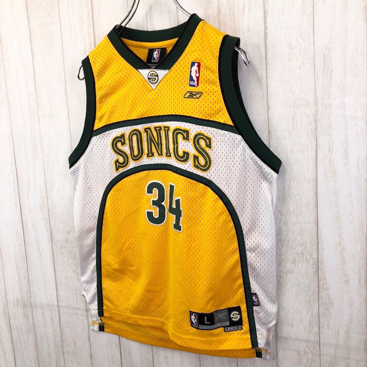 NBAシアトルスーパーソニックス バスケ シャツ ユニフォーム Reebok NBAシアトルスーパーソニックス バスケ シャツ ユニフォーム