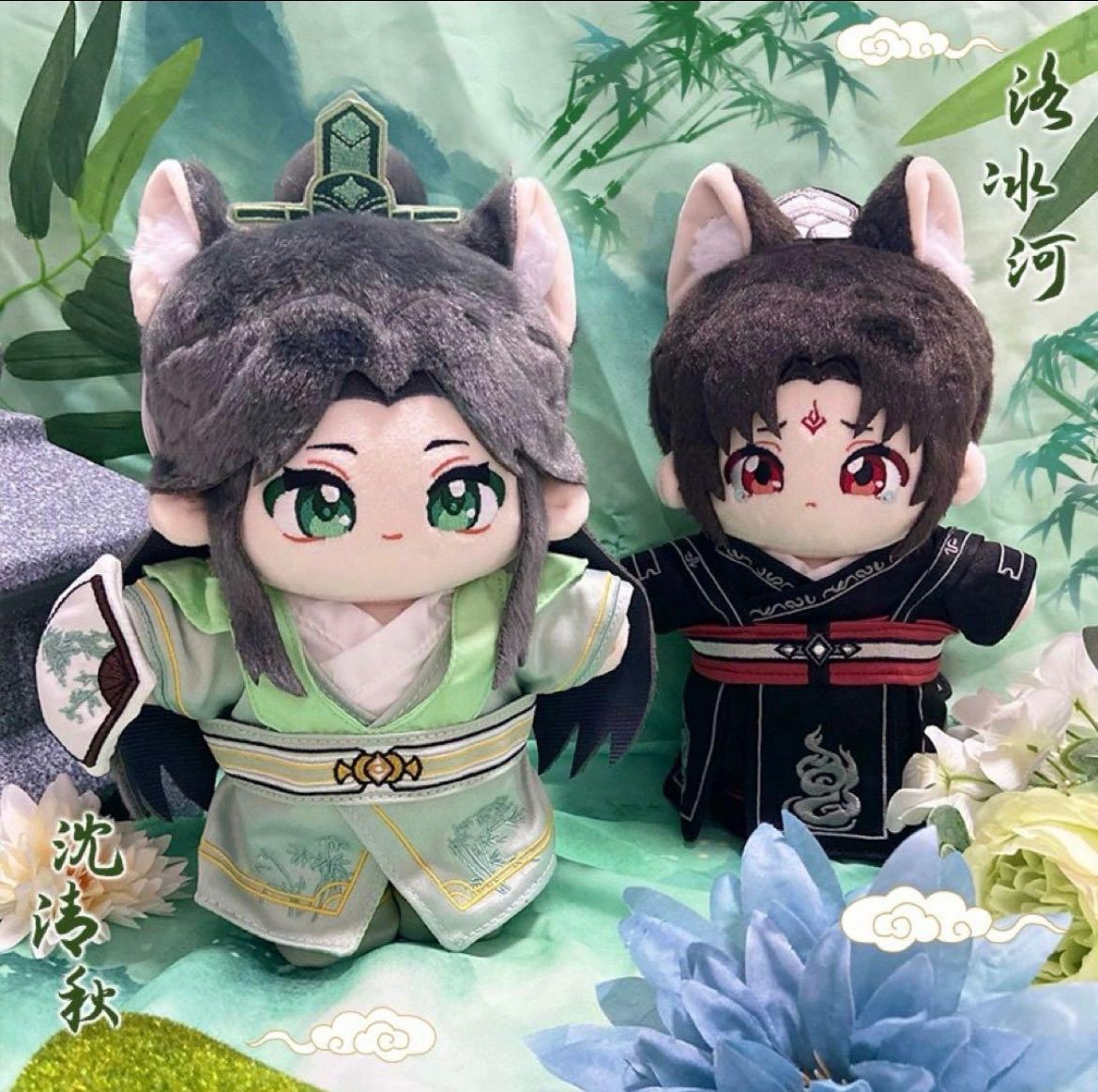 ※バラ売り不可※　人査反派自救系統　ねそべりぬいぐるみ　沈清秋　洛氷河 公式 人渣反派自救系统 沈清秋 洛冰河 ぬいぐるみ 人渣反派自救系統