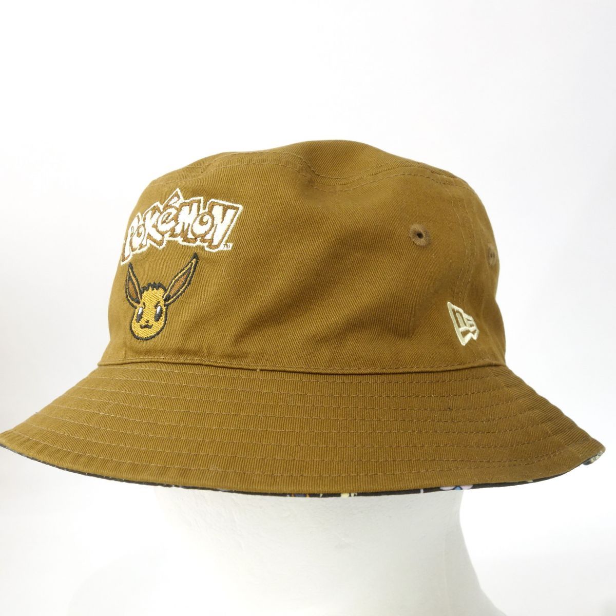 NEW ERA バケットハット　リバーシブル ポケモン イーブイ 新品未使用 NEW ERA ニューエラ ハット BUCKET01 POKEMON EEVEE FRIENDS BLK
