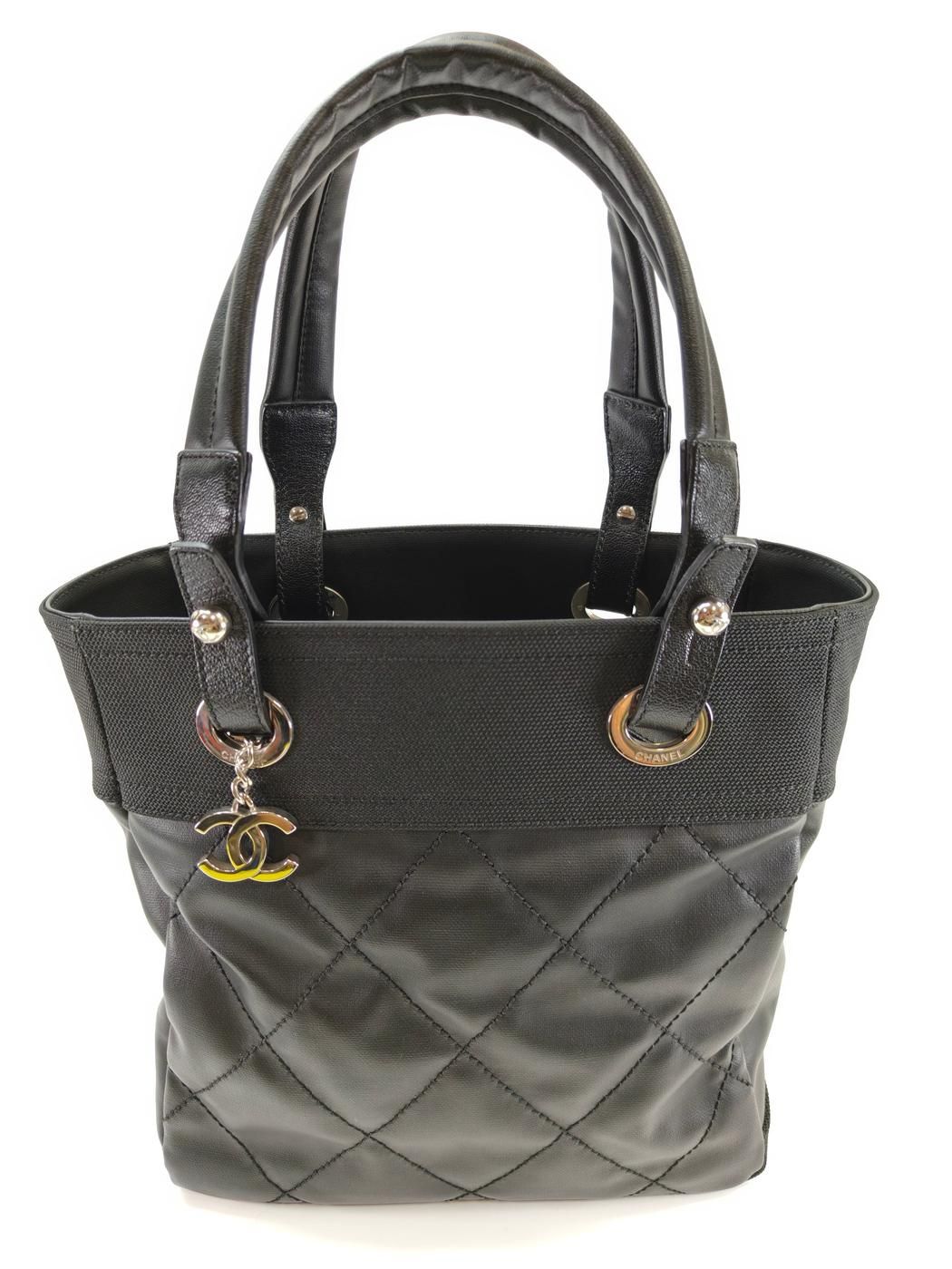 CHANEL シャネル パリビアリッツ PM トートバッグ ブラック