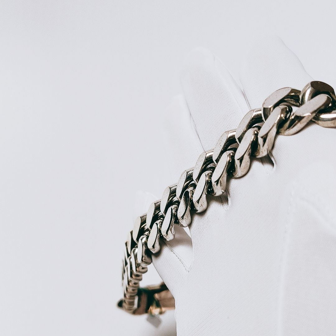新品未使用】SAINT LAURENT◇メタルカーブチェーンネックレス サン 