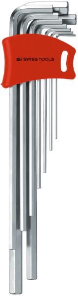 【新品・3営業日で発送】PBスイスツールズ社 211.DH-10 ホルダー付六角レンチセット ロング(パックナシ 211.DH-10