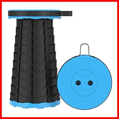 【特価商品】軽量 小型 コンパクト 高さ調整可能 持ち運び 防水 折りたたみ椅子 耐荷重 130kg アウトドア キャンプ チェア 折り畳み椅子 携帯 スツール 低い 風呂 釣り フェス Rikopin(リコピン) 運動会 観戦 屋内 屋外用 (ライトブルー)