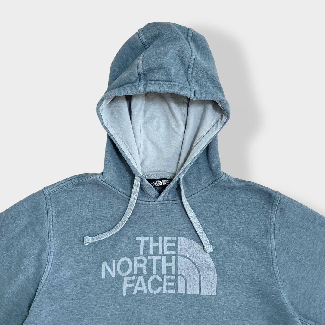 THE NORTH FACE】ロゴ プリント プルオーバー パーカー US古着 - 古着