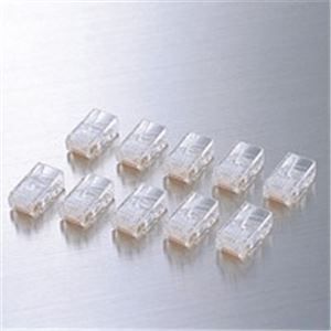 （まとめ）エレコム ELECOM RJ45コネクタ LD-6RJ45T10 10個 