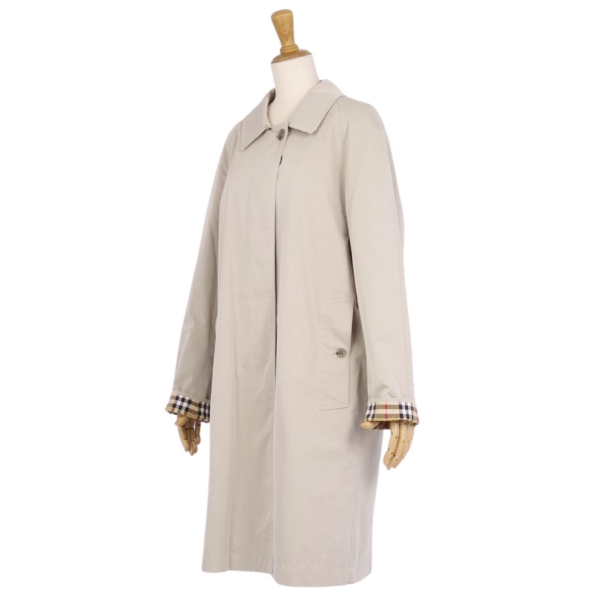 美品 バーバリー BURBERRY 英国製 ステンカラーコート バルマカーン