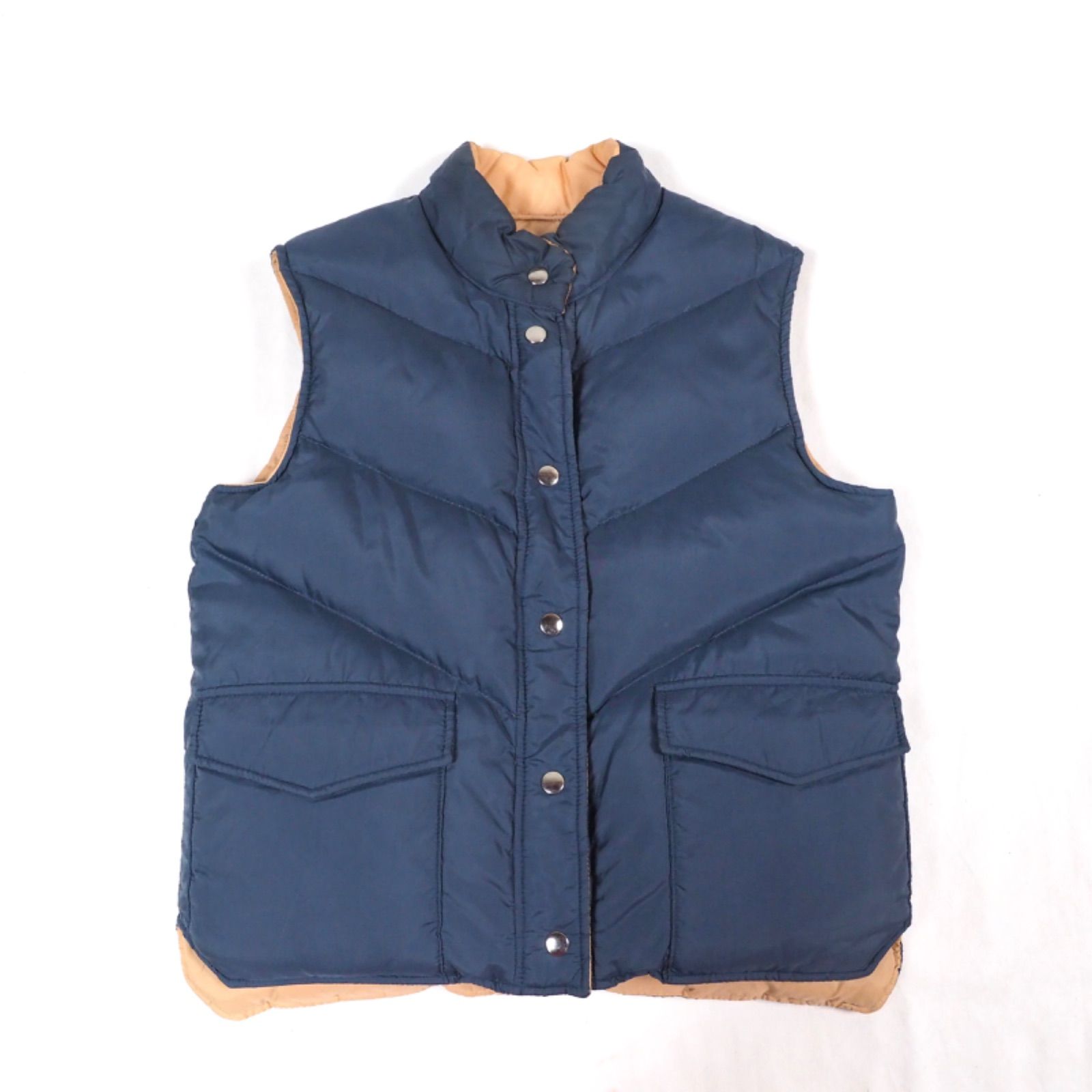 80's BIBI BROS reversible down vest M /ダウンベスト レディース古着