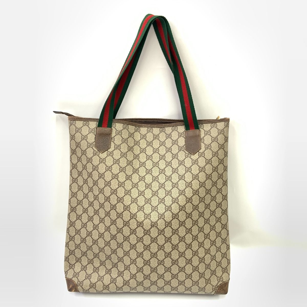 〇〇GUCCI グッチ オールドグッチ シェリーライン GGプラス トート
