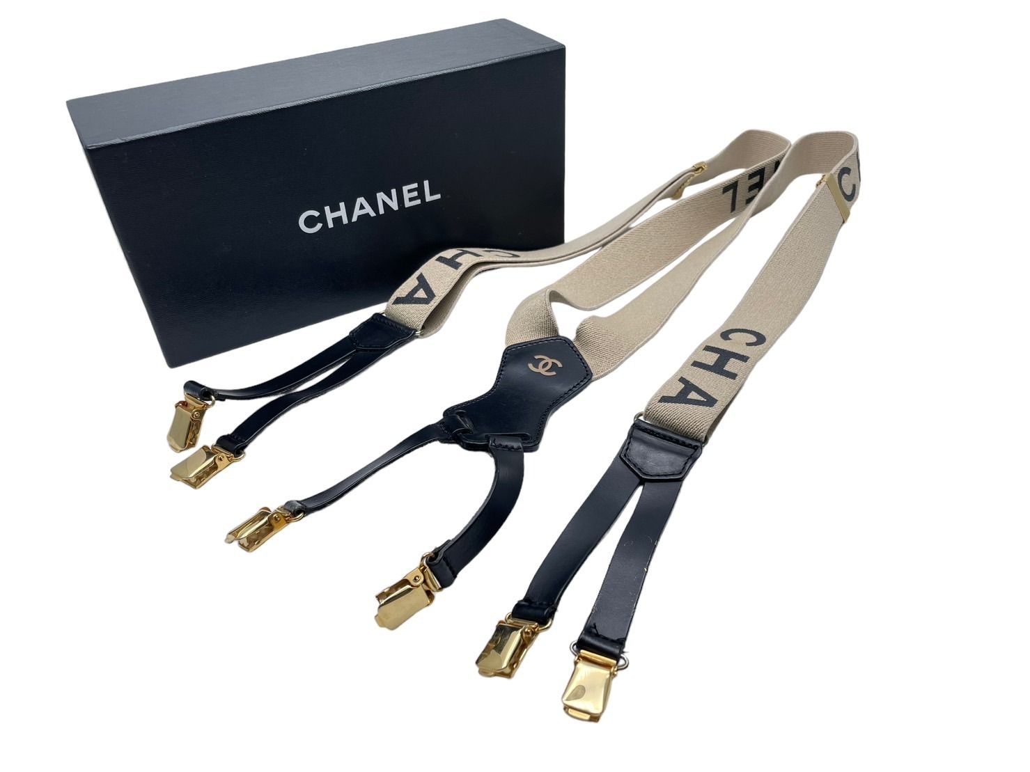 CHANEL シャネル サスペンダー ココマーク ヴィンテージ ゴム