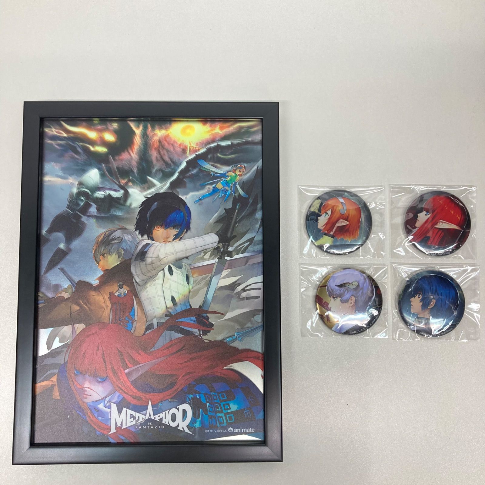 メタファー:リファンタジオ　パブミラー　缶バッジ　アニメイト限定セット　特典 メタファー:リファンタジオ パブミラー 缶バッジ アニメイト限定