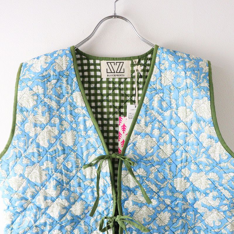 SZ blockprint キルティングベスト ロンハーマン SZキルティングベスト 未使用 ロンハーマン購入