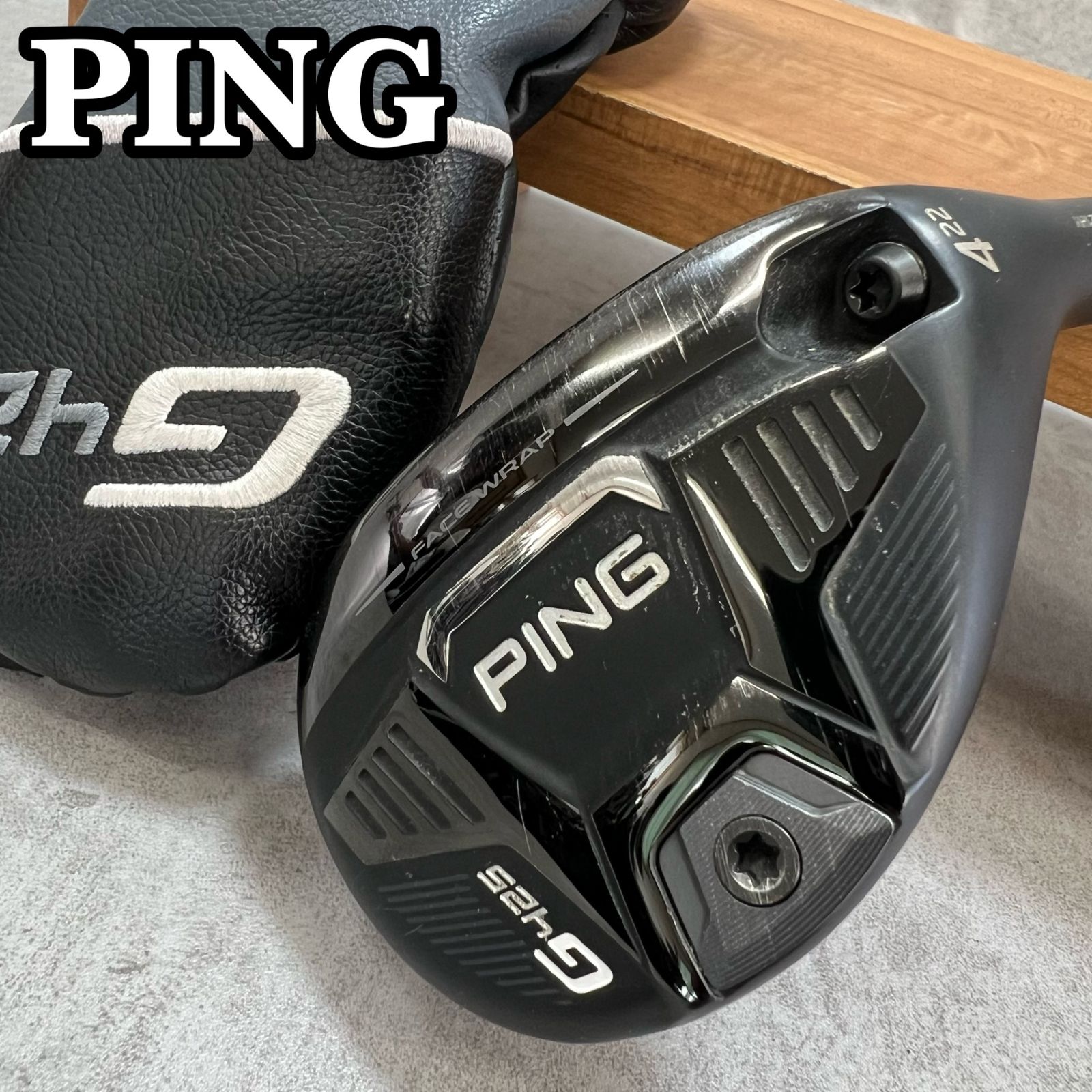 PING ピン G425 メンズゴルフ4U スチール R 22° 右利き用 UT ユーティリティー ヘッドカバー 38.5インチ D-3 約390g