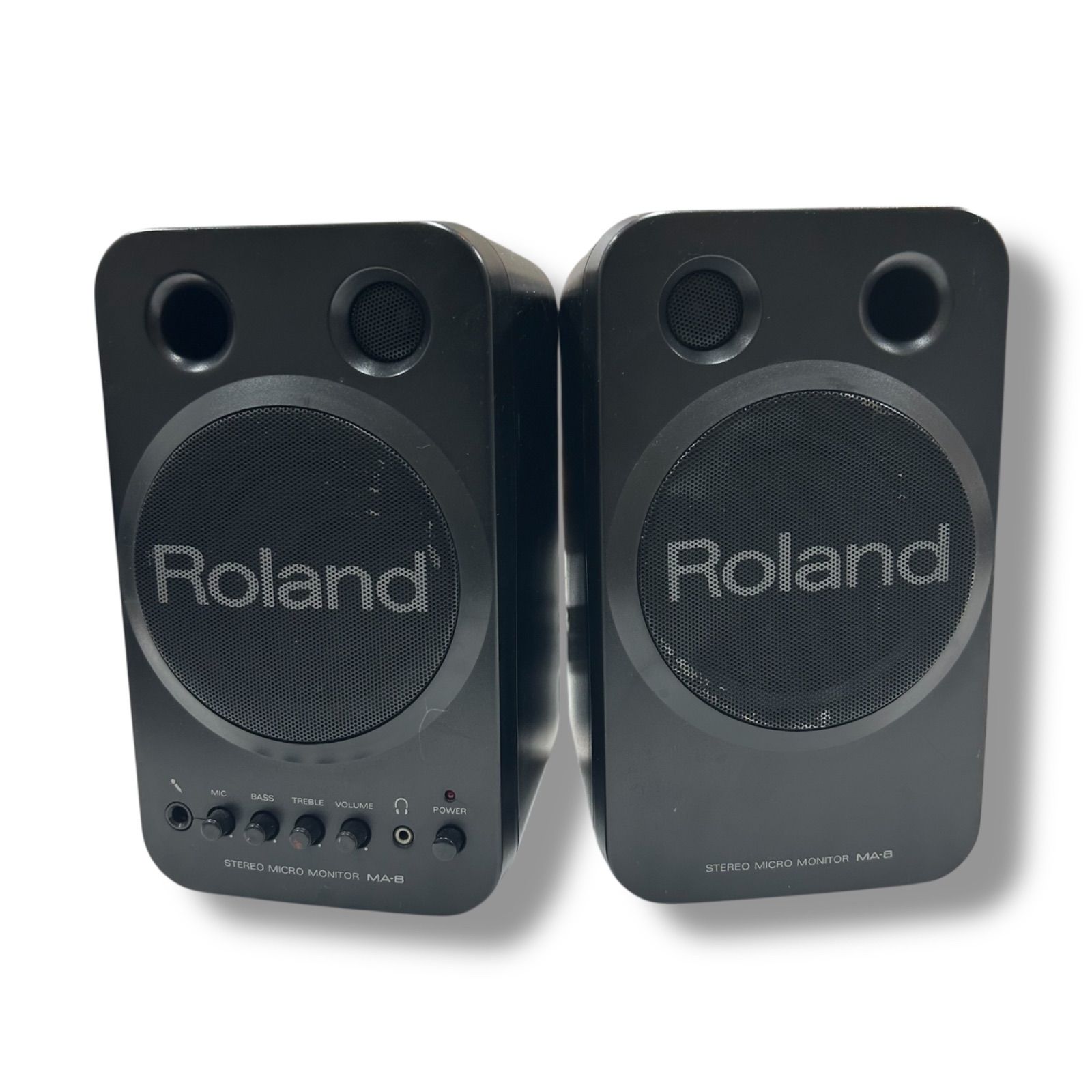 ROLAND MA-8BK モニタースピーカー Roland MA-8BK ステレオ マイクロ モニター スピーカー システム