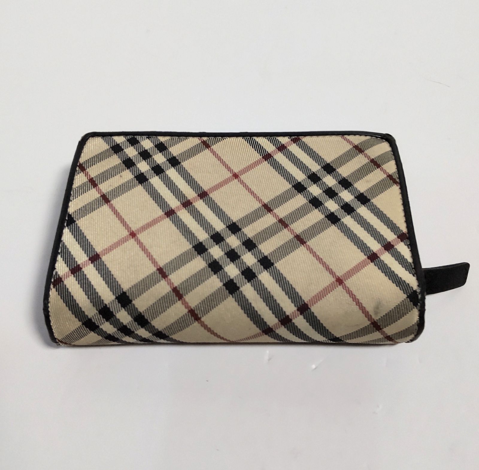 【完備品】 バーバリー 長財布 ノバチェック メガ ラウンドファスナー レザー USED中古品】 BURBERRY バーバリー ラウンドファスナー 財布